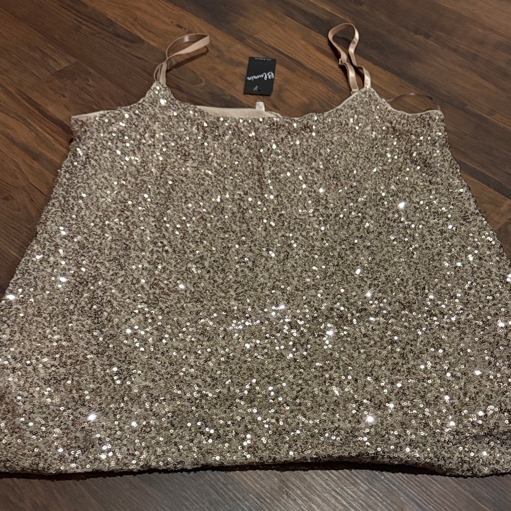 Sequin Embellished Tank Top
